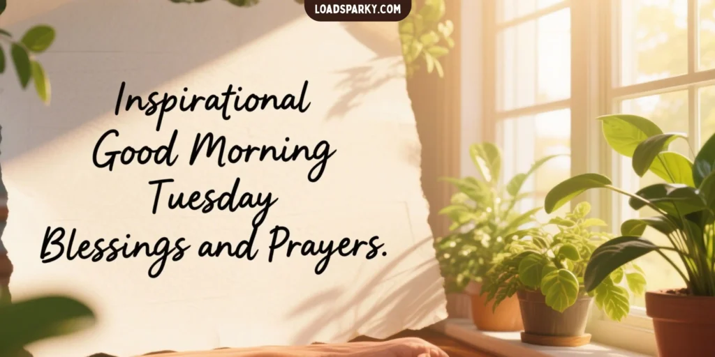 1. Inspirational Good Morning Tuesday Blessings and Prayers.