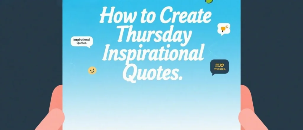 How to Create Thursday Inspirational Quotes