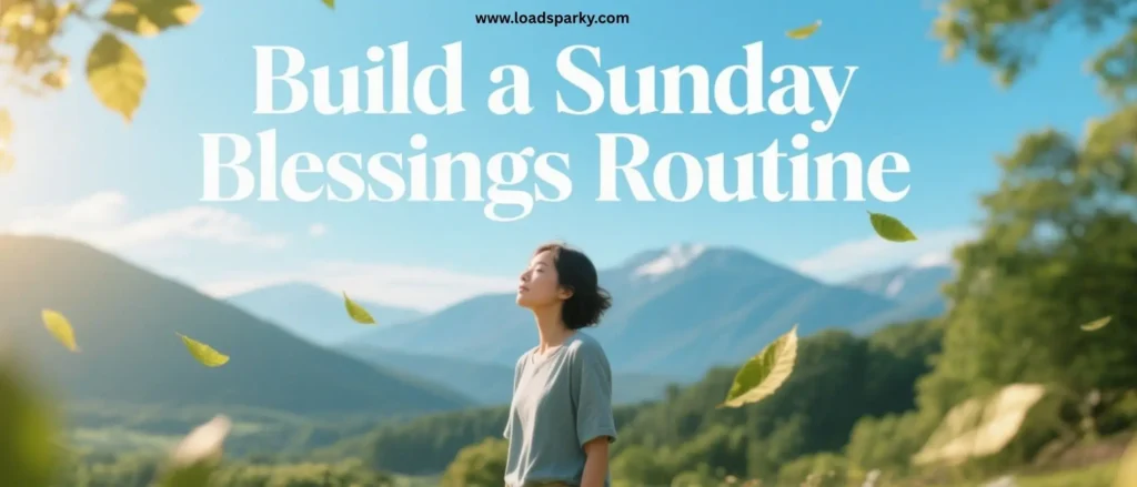 Build a Sunday Blessings Routine