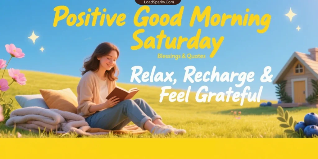 3. Positive Good Morning Saturday Blessings & Quotes