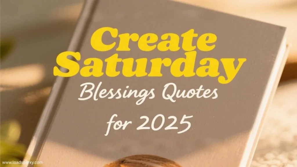 How to Create Saturday Blessings Quotes In 2025
Text on a soft-focus background reads Create Saturday Blessings Quotes for 2025, emphasizing positivity and inspiration for the upcoming year.