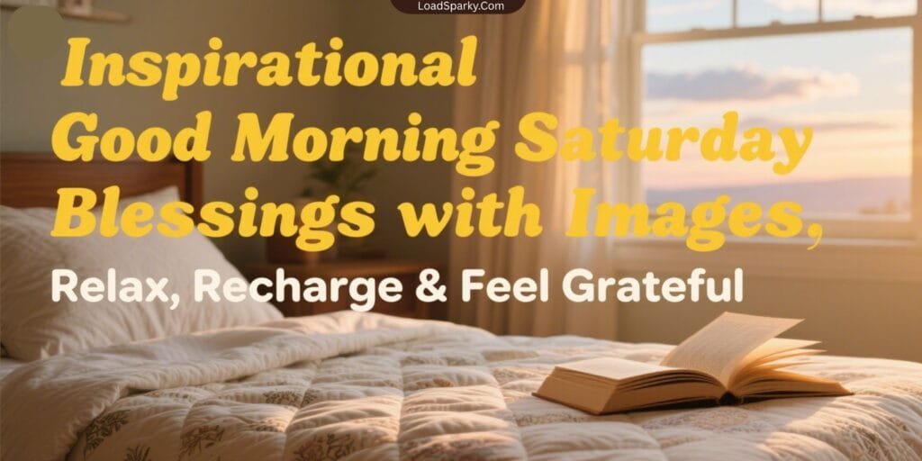 4. Inspirational Good Morning Saturday Blessings with Images